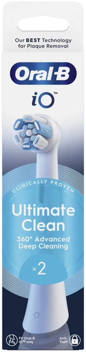 Oral-B iO Ultimate Clean Opzetborstels CrissCross 2 Stuks - Wit