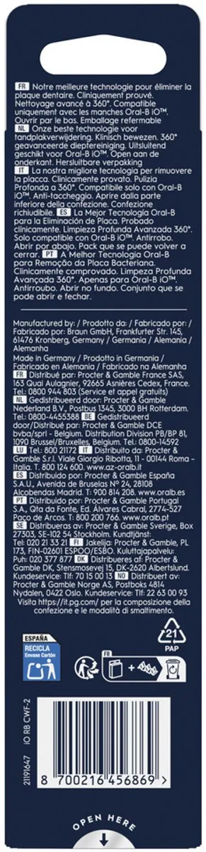 Oral-B iO Ultimate Clean Opzetborstels CrissCross 2 Stuks - Wit