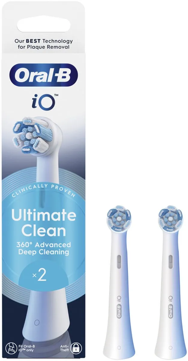 Oral-B iO Ultimate Clean Opzetborstels CrissCross 2 Stuks