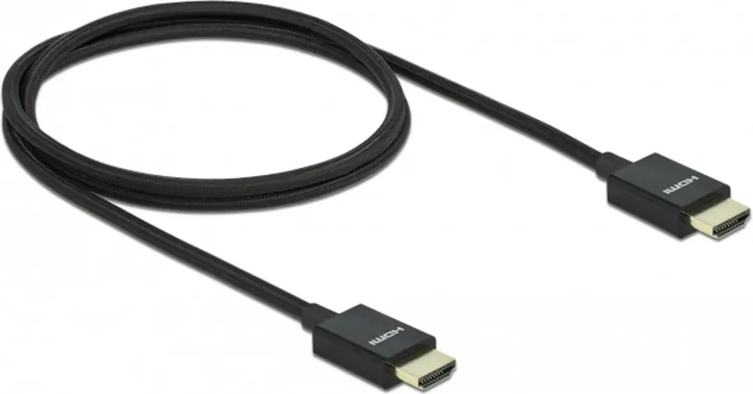 Delock Coaxial HDMI Kabel 8K 60Hz 48Gbps - 1m - Zwart