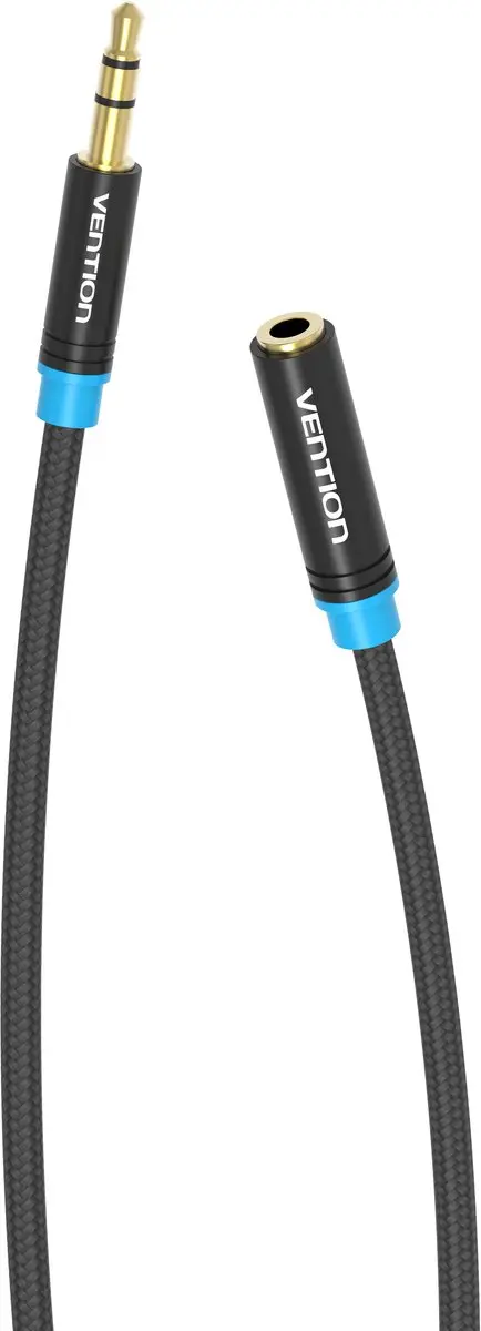 Vention Audiokabel 3,5mm Man-Vrouw 1,5m - Transparent