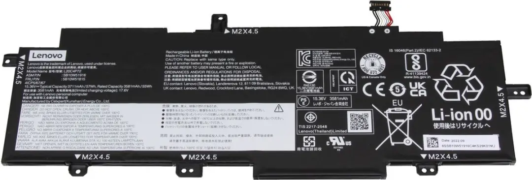 Lenovo L20L4P72 Batterij