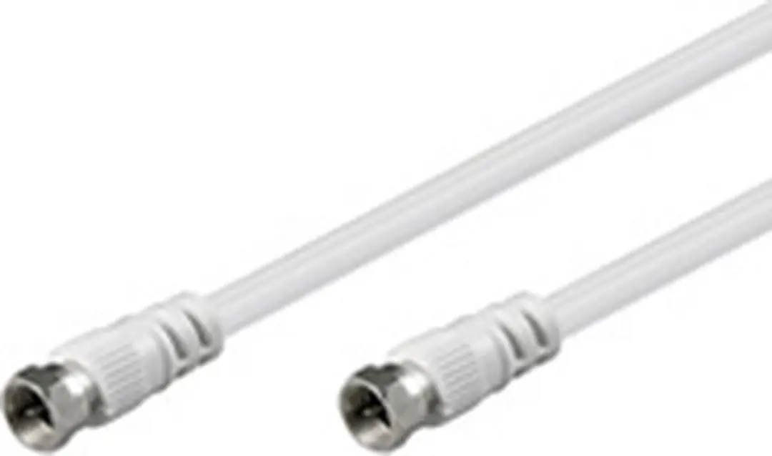 Goobay Coaxkabel 2,5m Wit - 10 Stuks