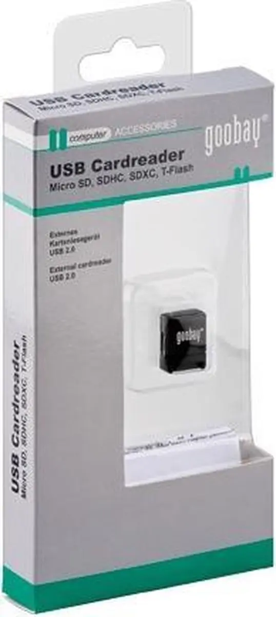 Goobay 95678 Geheugenkaartlezer USB - Zwart