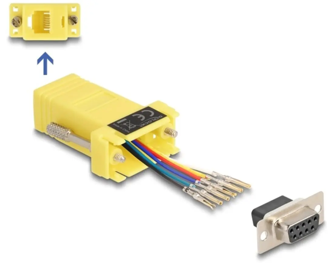 Delock D-Sub 9 naar RJ12 Adapter