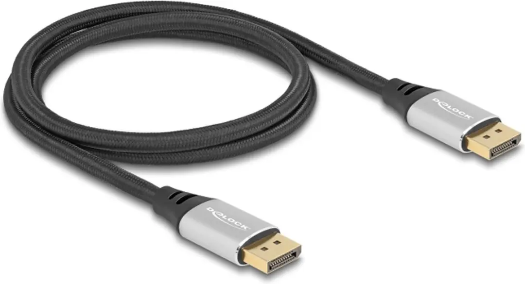 Delock DisplayPort Kabel DP2.1 10K 60Hz 1m - Zwart