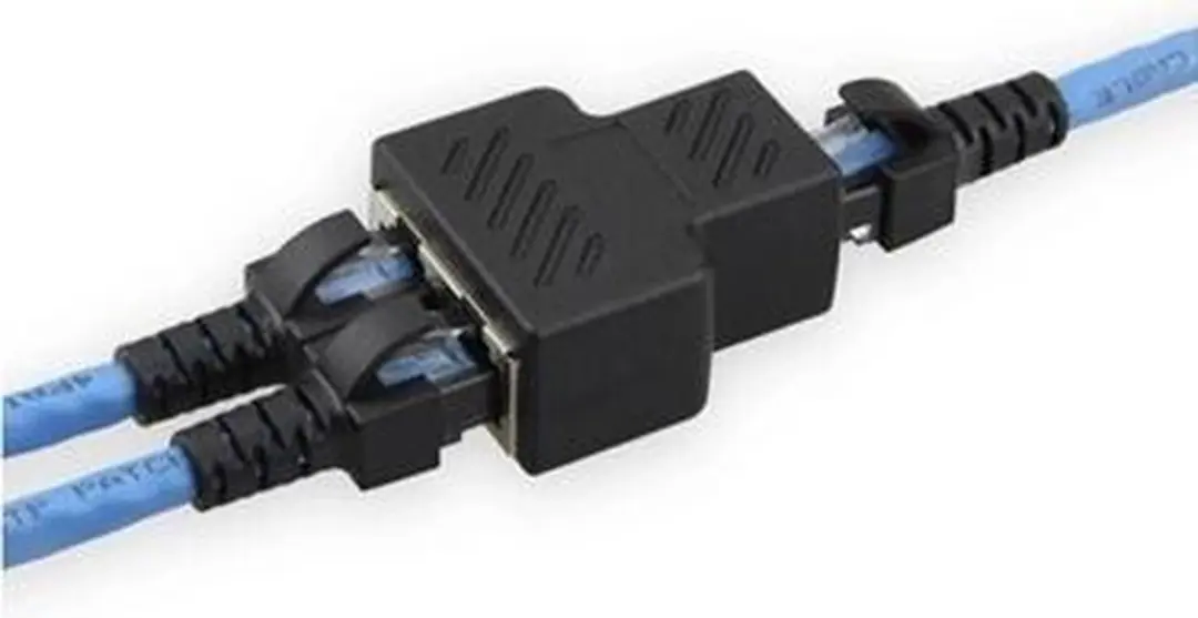 Goobay Netwerk Splitter 1 naar 2 RJ45 - Zwart