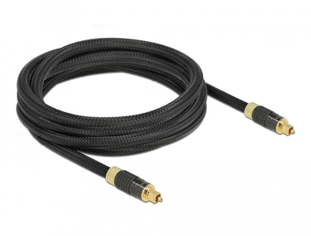 Delock Toslink Audiokabel 8mm - 3m - Zwart