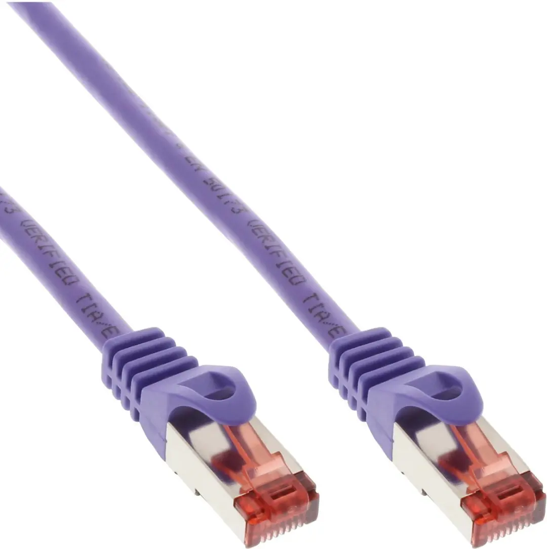 InLine Patchkabel S/FTP Cat.6 0,25m - Paars