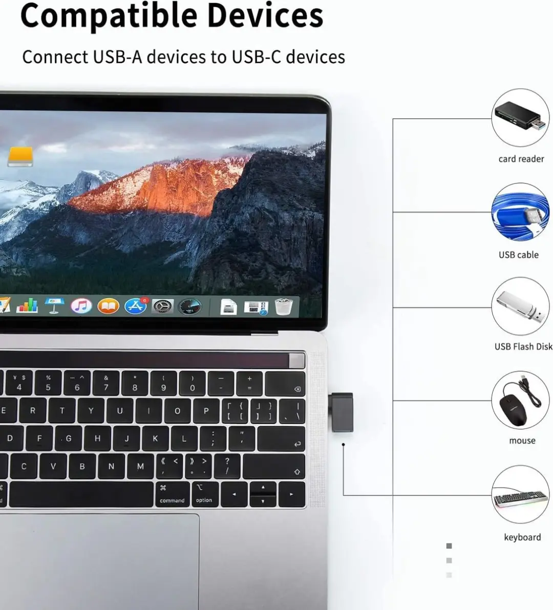 NÖRDIC OTG-C17 USB-C naar USB-A Haakse Adapter - 5Gbps - M/V - Zwart