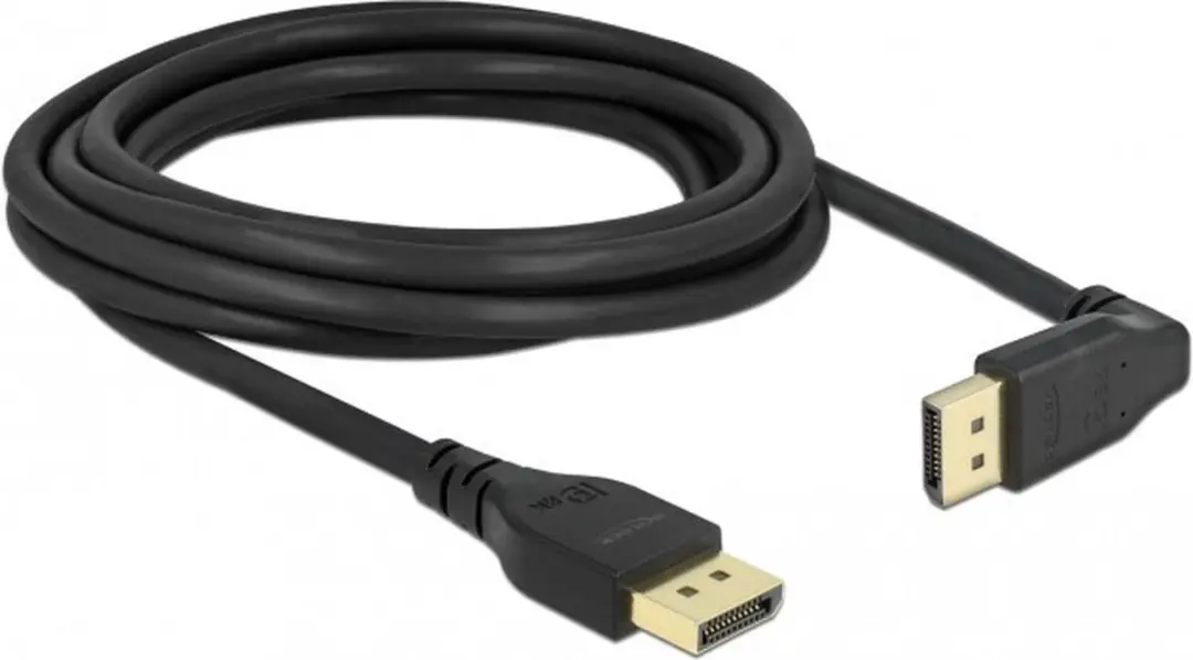 Delock DisplayPort Kabel 8K 60Hz 3m - Zwart