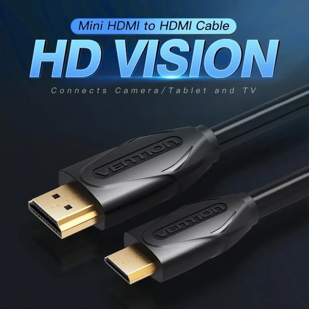 Vention VAA-D02-B150 HDMI Kabel Type C naar Type A - 1,5m - Zwart