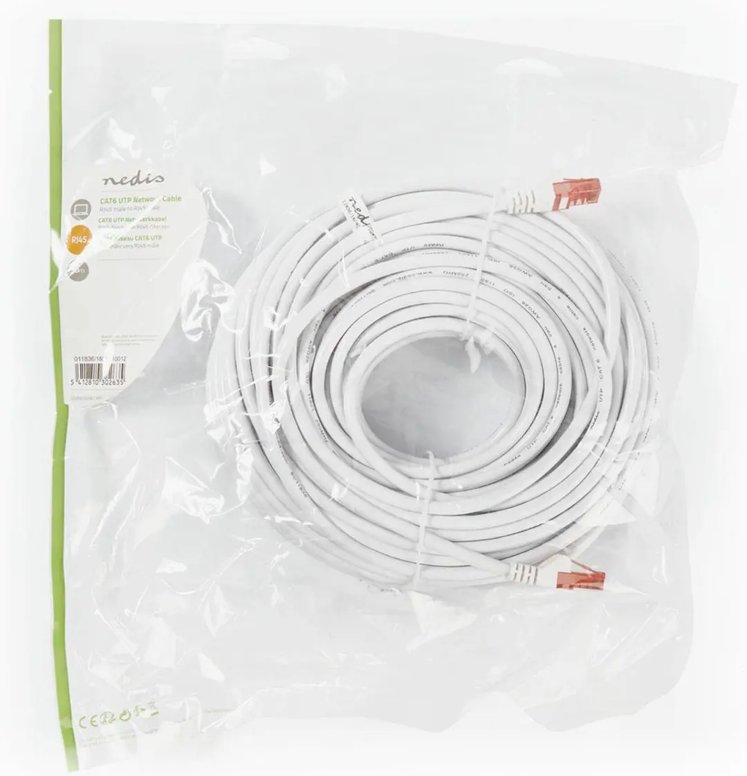 Nedis CAT6 Netwerkkabel RJ45 30m - Wit