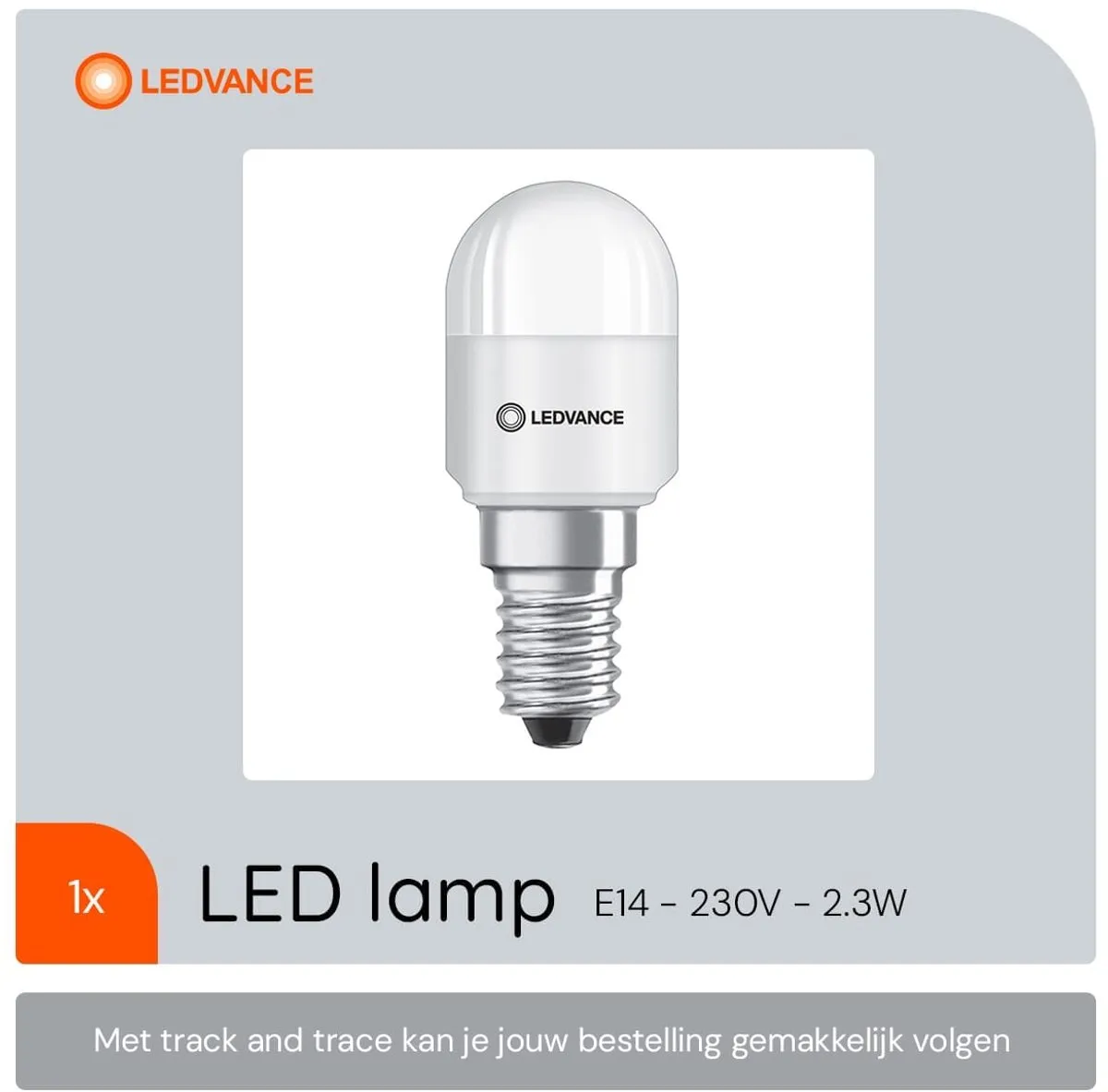 LEDVANCE Special T26 E14 Koelwit 2.3W Mat - 200lm - afbeelding 6 van 6