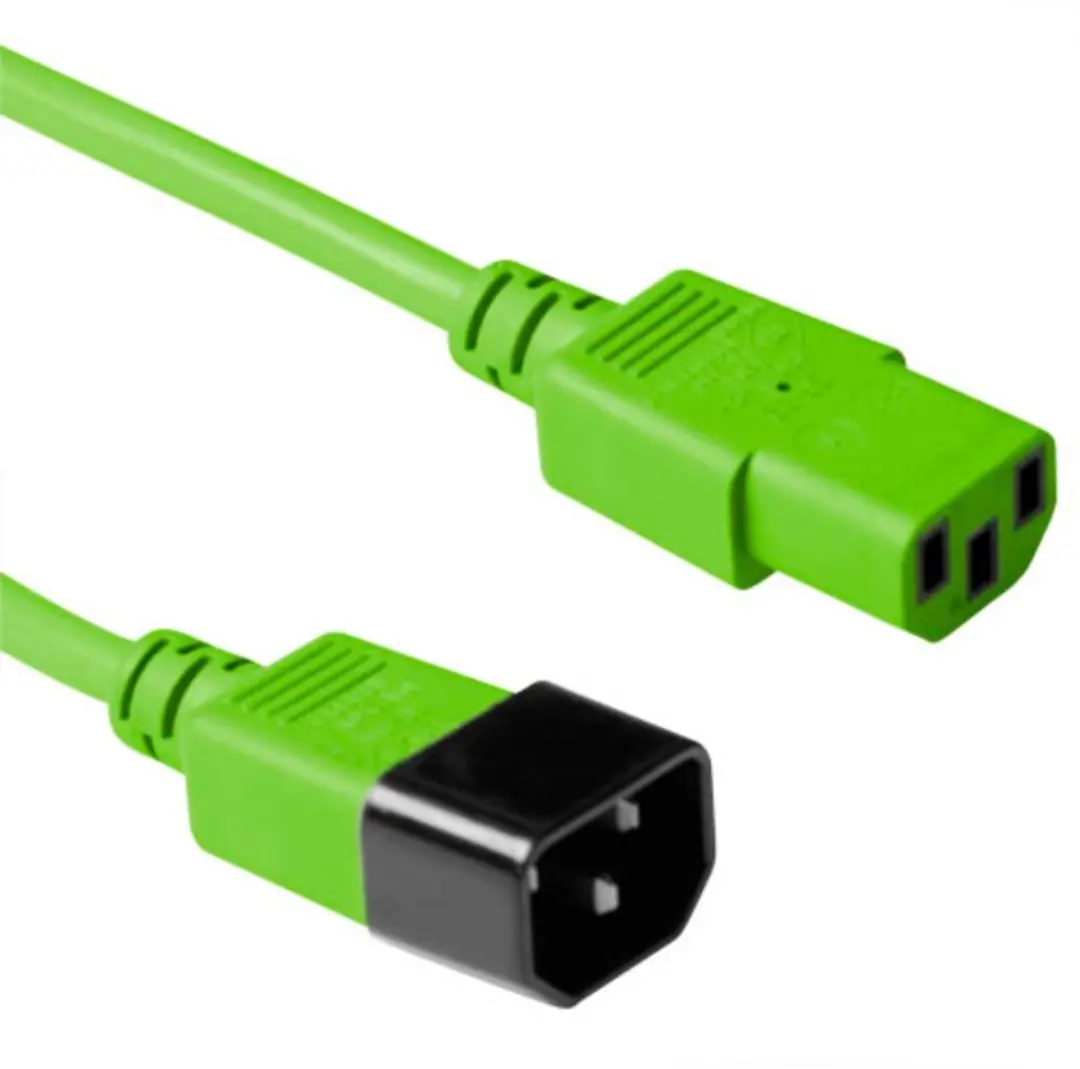 ACT Netsnoer C13-C14 Groen 5m AK5431