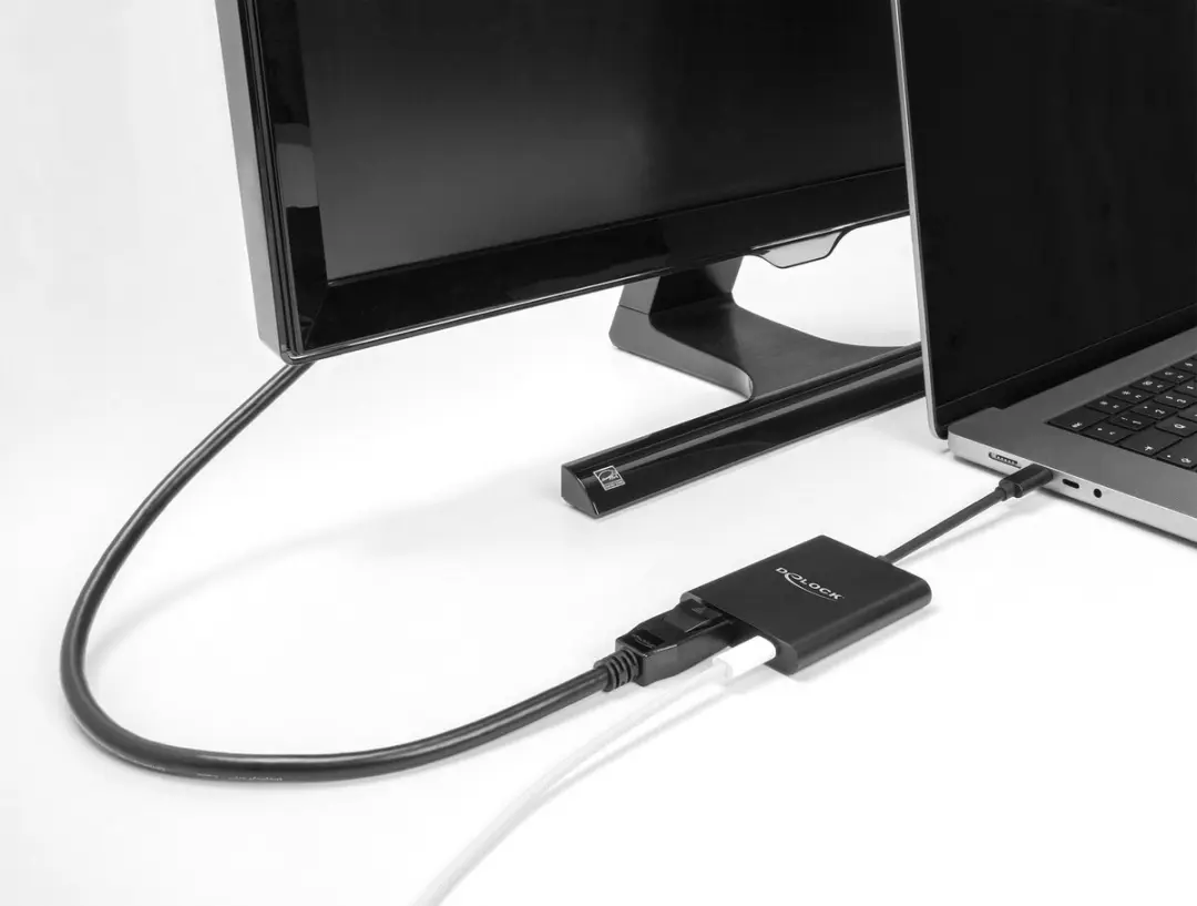 Delock USB-C naar DisplayPort Adapter 8K HDR - 60W - Zwart
