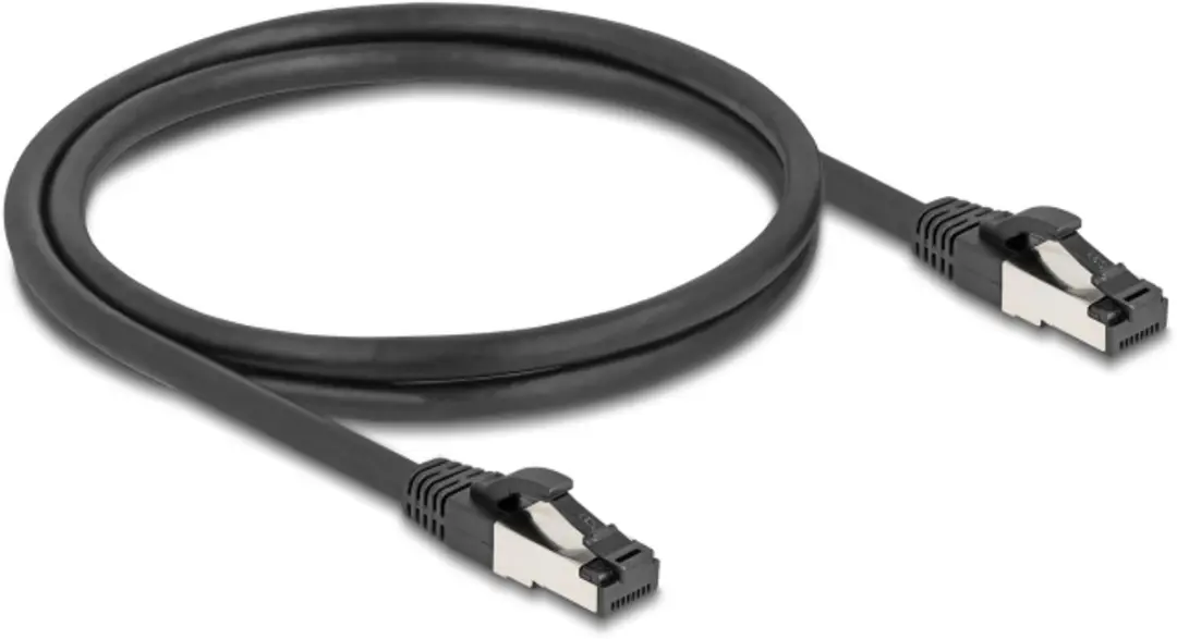 Delock RJ45 Netwerkkabel Cat.8.1 S/FTP 1m - 40 Gbps - Zwart