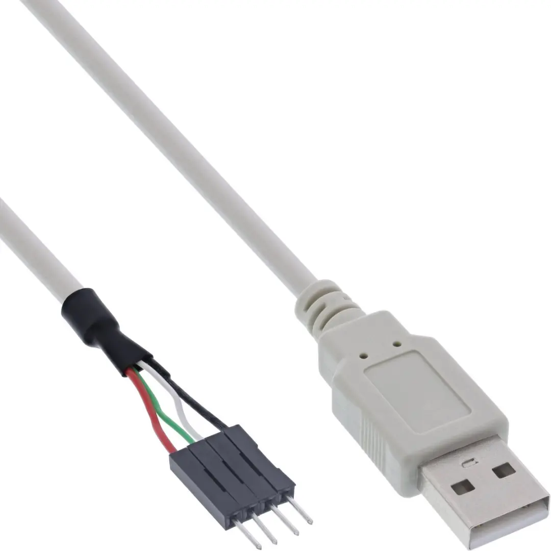 InLine USB 2.0 Adapterkabel Female A naar Paalconnector 0,40m