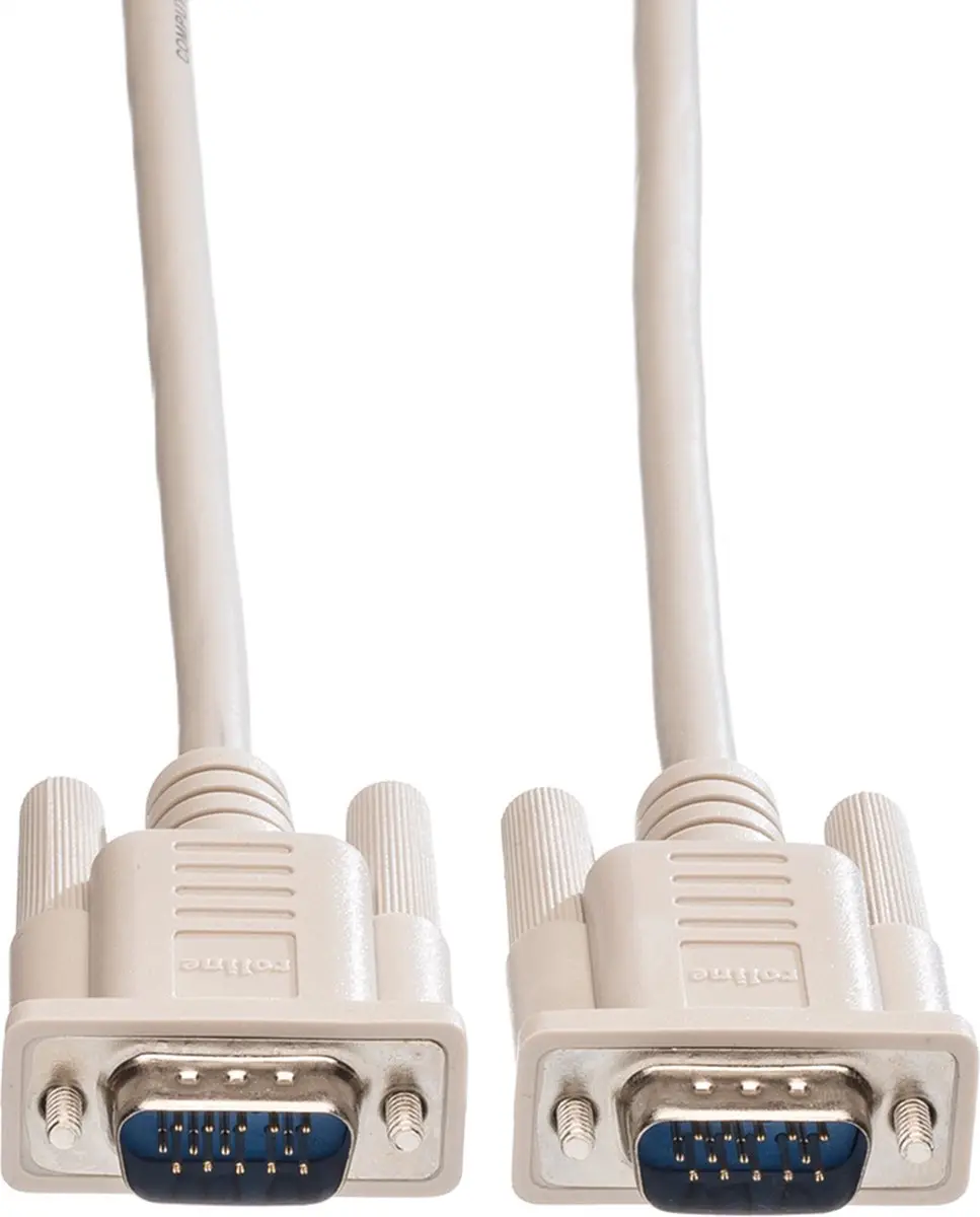 Roline VGA HD15 M/M Kabel 1,8m - Grijs