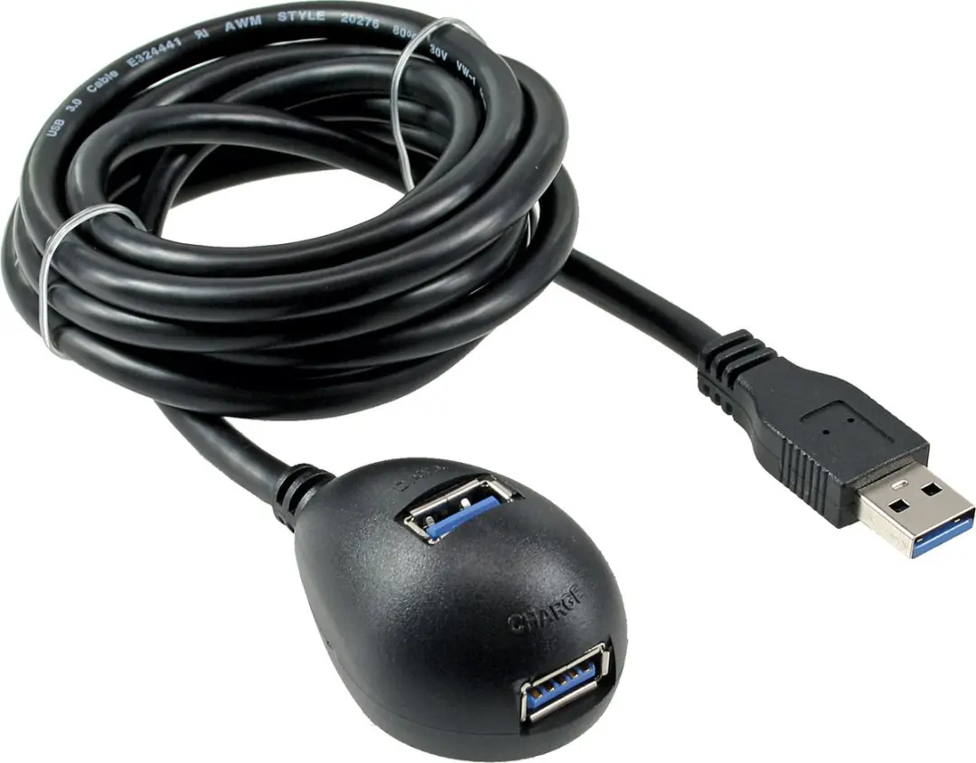 InLine USB naar 2x USB Docking Kabel 3m