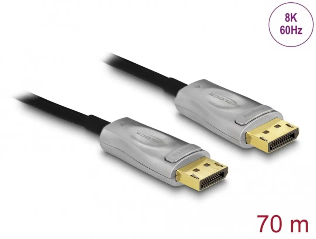 Delock DisplayPort 1.4 Actieve Kabel 8K 70m