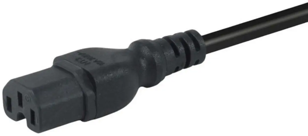 Equip 112170 Elektriciteitssnoer 1,8m - C14/C15 stekker - Zwart