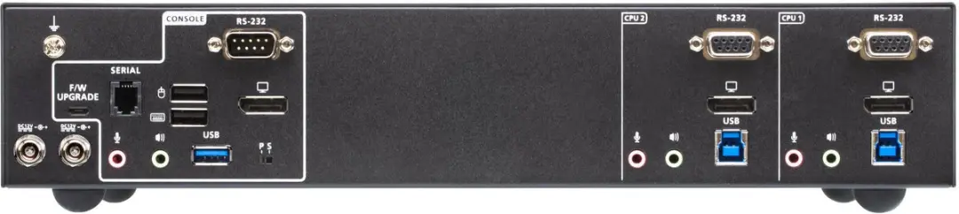 ATEN CS1922ATC KVM-switch 2x USB 3.0 4K DisplayPort - Zwart
