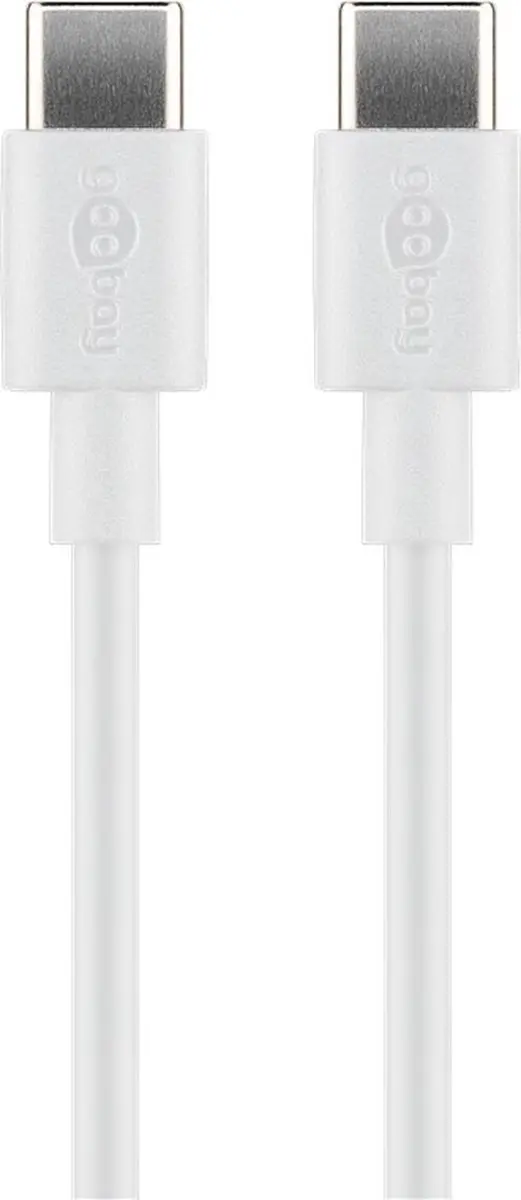 Goobay USB-C naar USB-C Kabel 2m - USB2.0 - 60W - Wit - 10 Stuks