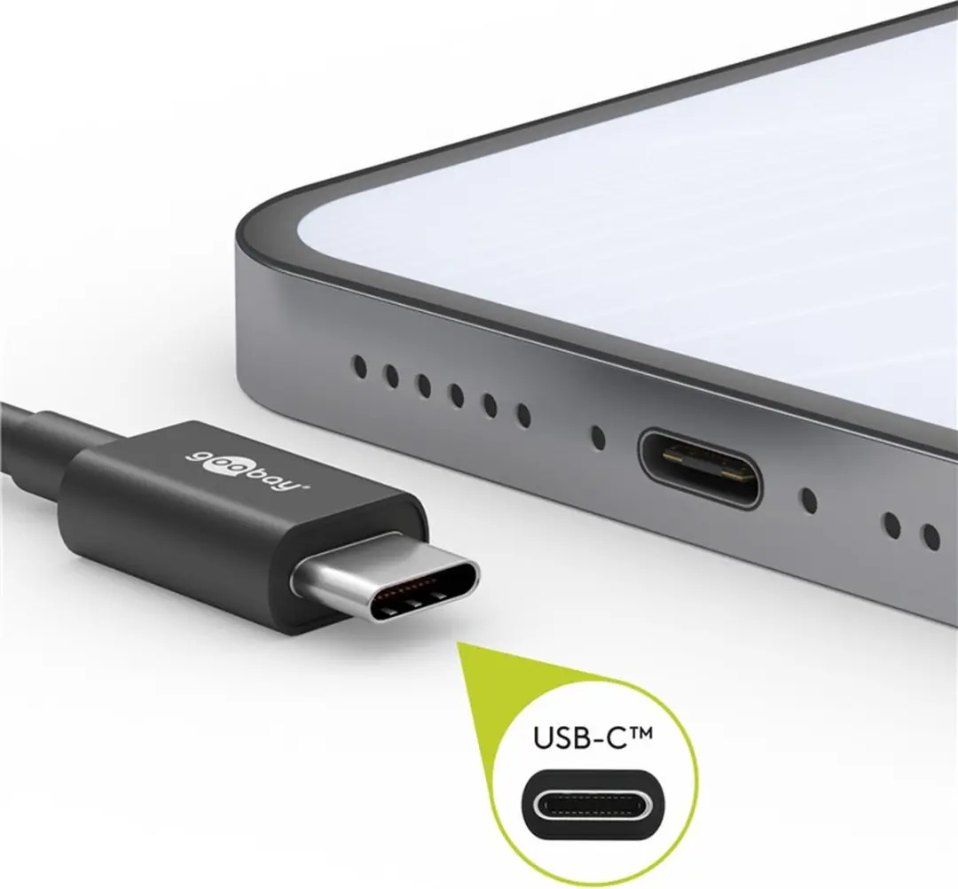 Goobay USB-C naar USB-C Kabel 2m - USB2.0 - 60W - Wit - 10 Stuks