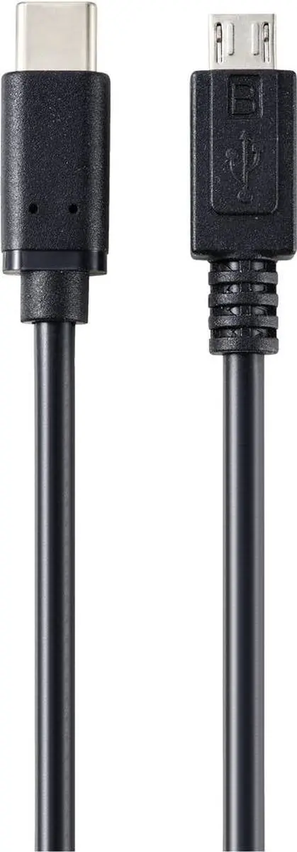 Renkforce USB 2.0 USB-C naar Micro-B Kabel 1.80m - Zwart