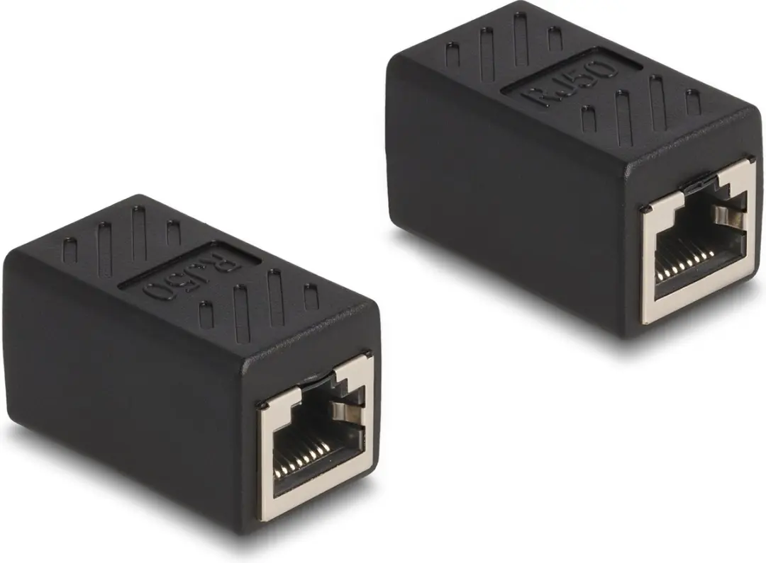 Delock RJ50 Adapter jack - jack - Zwart