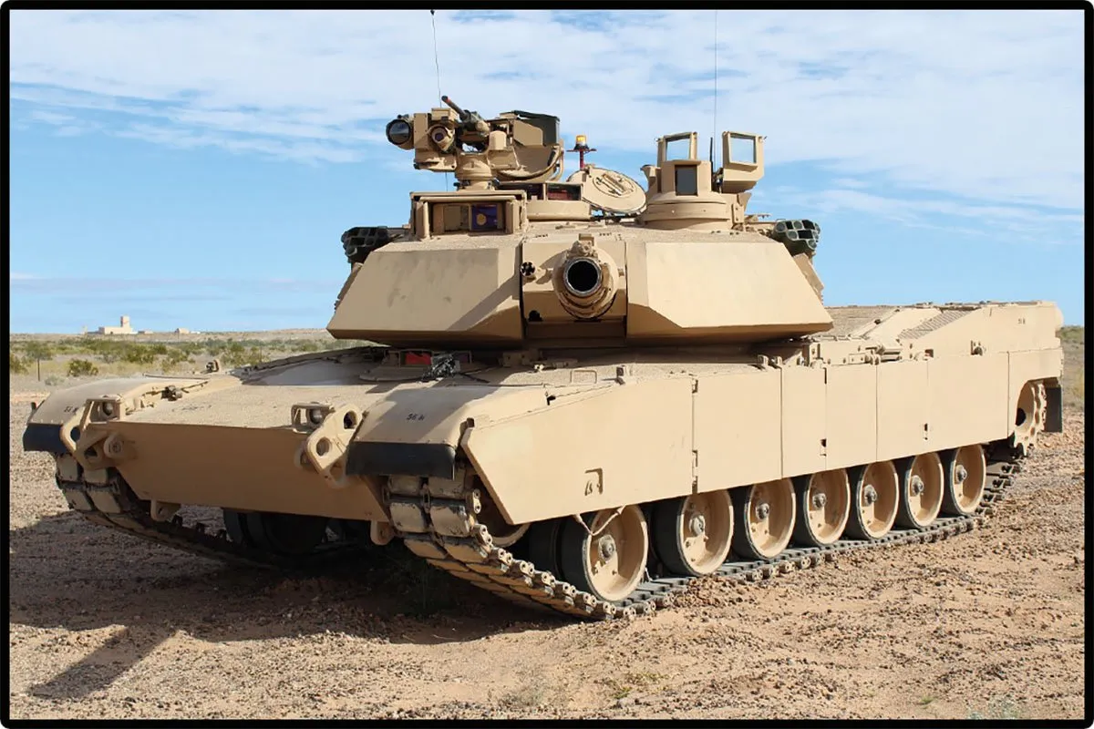 Cobi M1A2 Abrams 1000 Stenen - 1 Minifiguur - Beige
