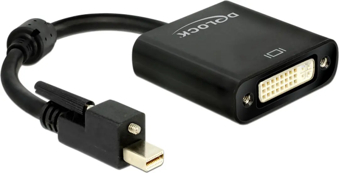 Delock Mini DisplayPort naar DVI Adapter 1920x1200 - 0,2m - Zwart - afbeelding 6 van 6