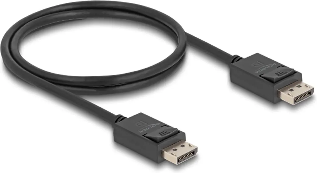 Delock DisplayPort Kabel DP2.1 10K 60Hz 1m - Zwart