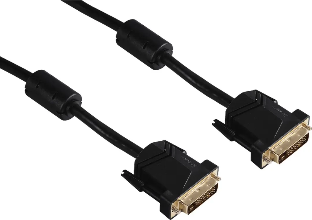 Hama 00125285 DVI kabel 1,8 m DVI-D Zwart
