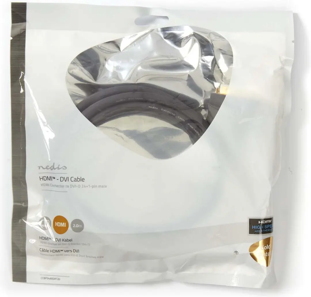 Nedis HDMI Kabel DVI-D 24+1-Pins 2m - Antraciet