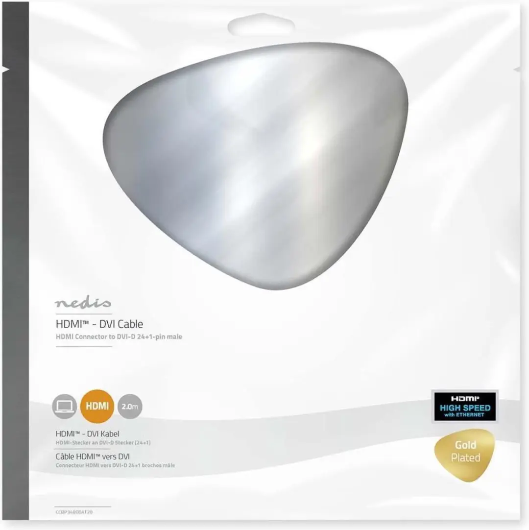 Nedis HDMI Kabel DVI-D 24+1-Pins 2m - Antraciet