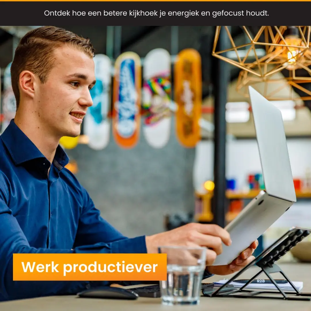 R2B Laptopstandaard Verstelbaar 10-17" - Zwart