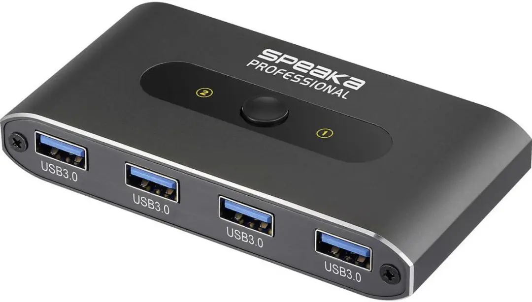 SpeaKa Professional SP-13710916 USB 3.2 Schakelaar 2 Poorten