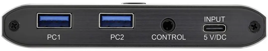 SpeaKa Professional SP-13710916 USB 3.2 Schakelaar 2 Poorten - Grijs