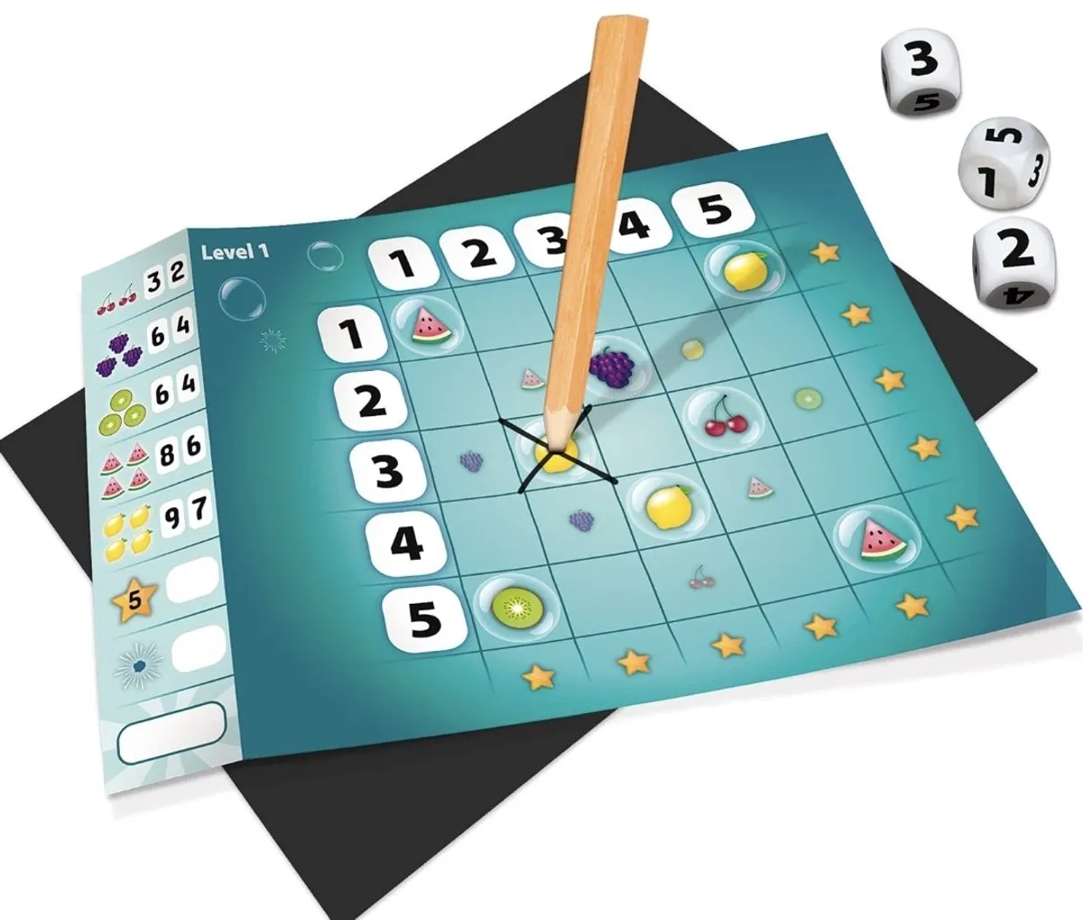 999 Games PrikT Dobbelspel - 4 Spelers - Blauw/Wit