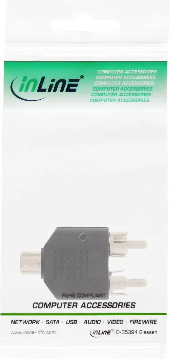 InLine Tulp Audio Adapter - 99311 - Zwart