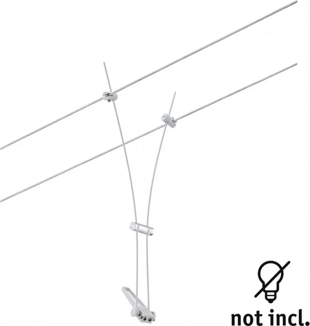 Paulmann 12V-kabelsysteem GU5.3 Lamp - Wit (mat)