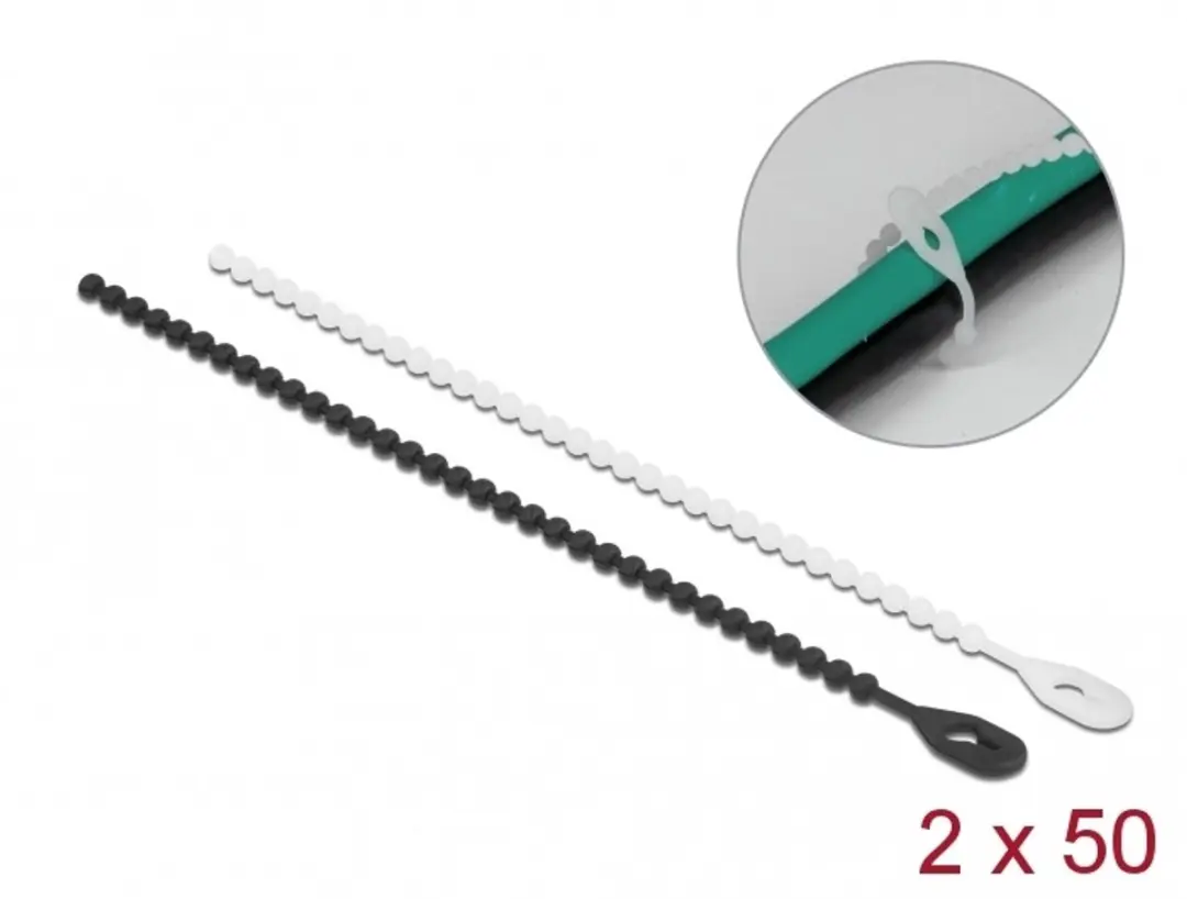 Delock Herbruikbare Kabelbinders 180x3.6mm