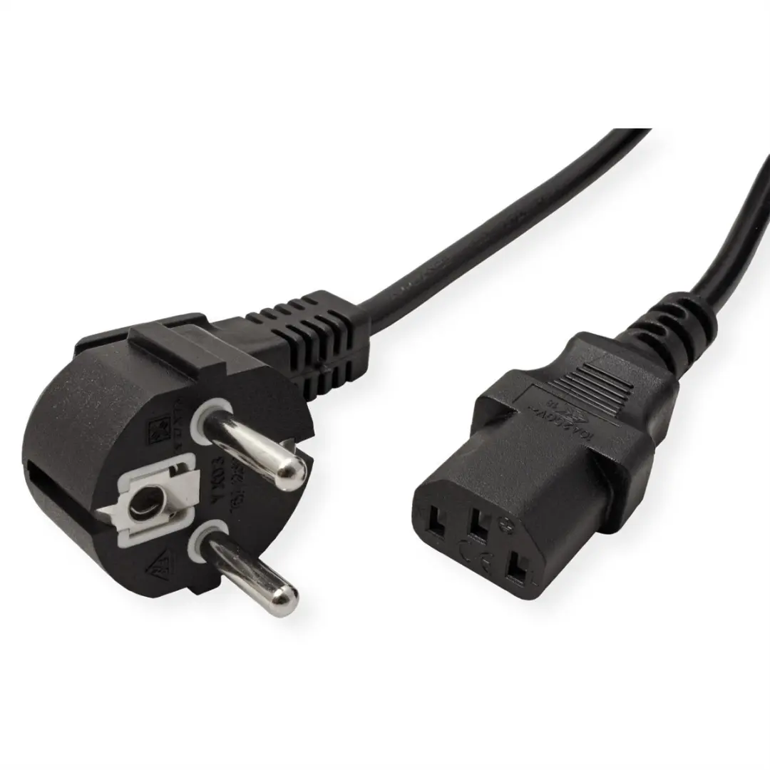 Value IEC-Female Stroomkabel 3m - Zwart
