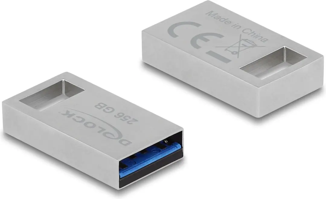 Delock USB 5Gbps Geheugenstick 256GB - Grijs Metaal