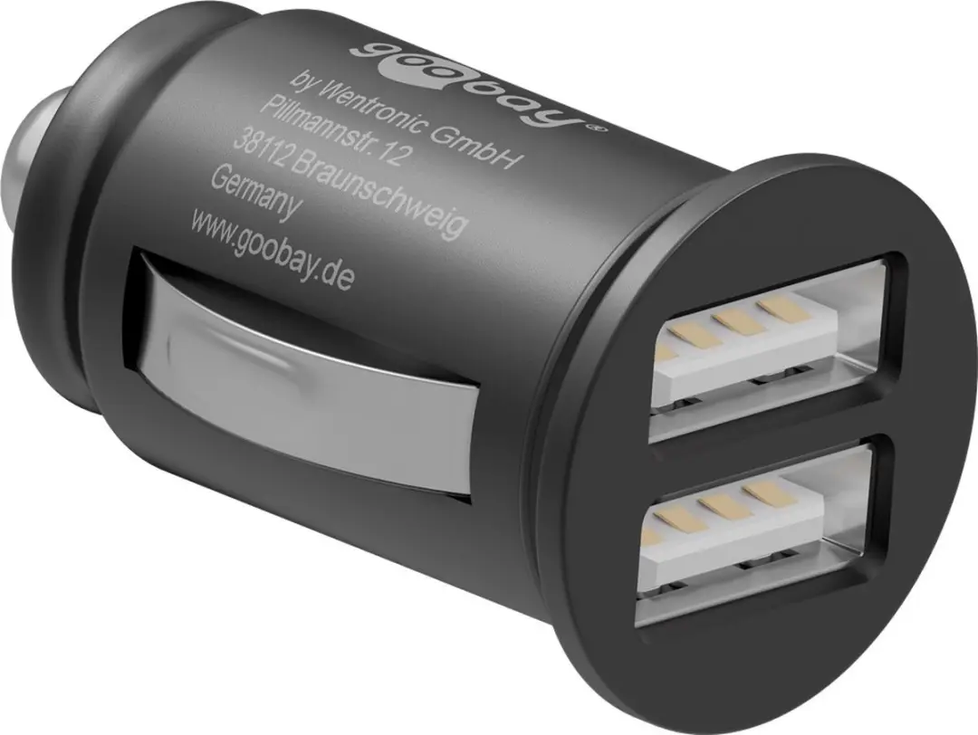 Goobay OKS-21060 USB Autolader 2 Poorten - 4,8A - Zwart
