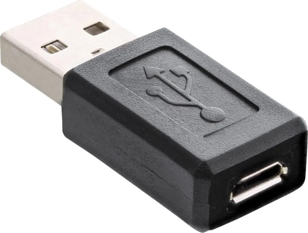 InLine USB Micro-B naar USB-A Adapter USB2.0 - Zwart