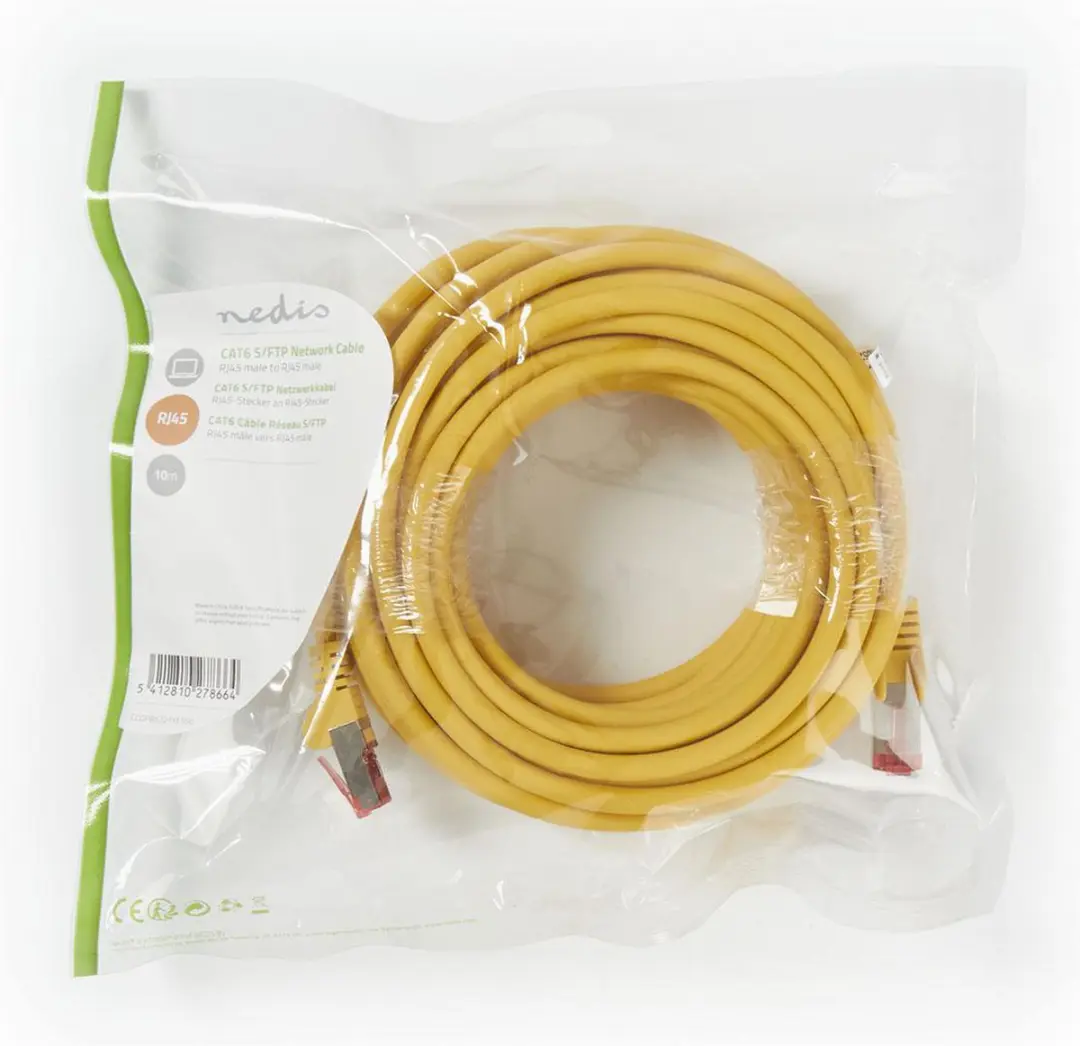Nedis CAT6 S/FTP RJ45 Kabel 10m - Geel