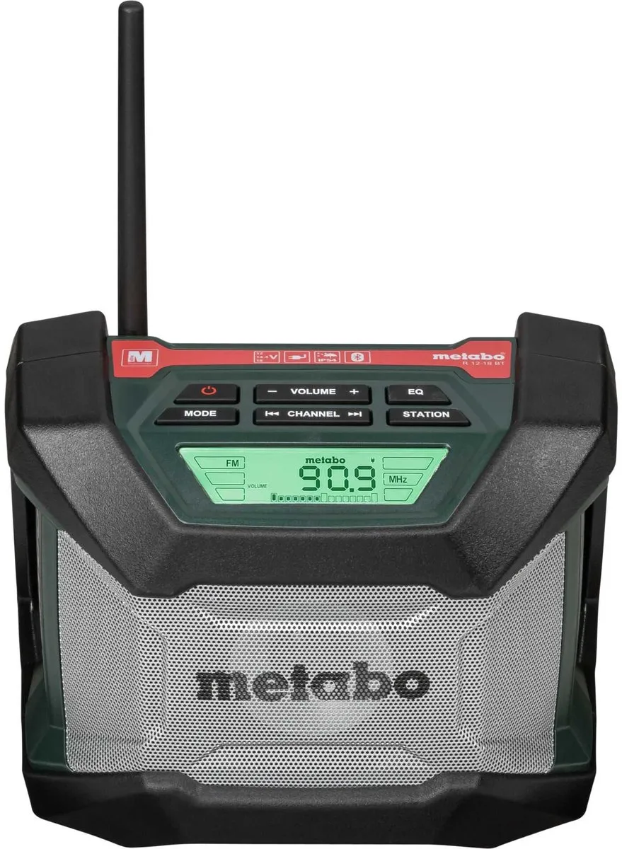 Metabo R 12-18 BT Bouwradio - 600777850 - Zwart/Groen/Grijs